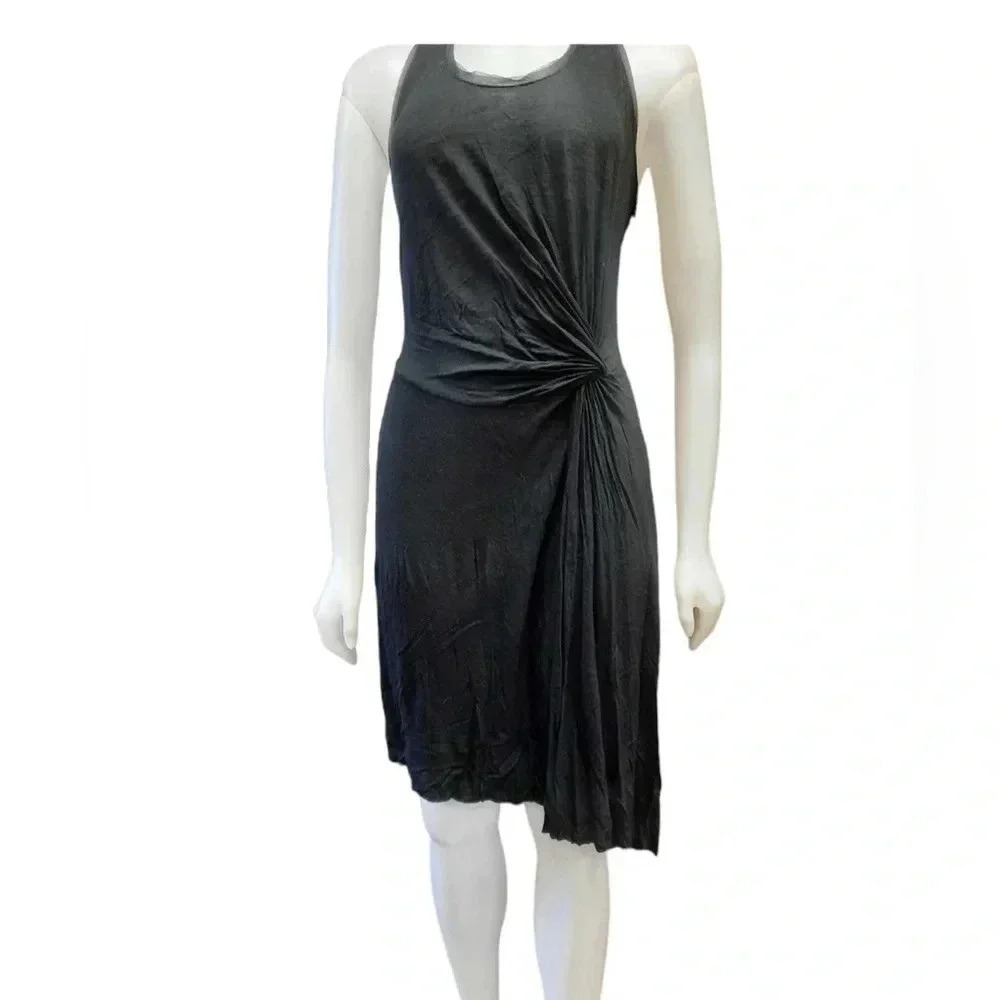 Princess Vera Wang Black Sleeveless Asymmetrical Midi Dress Size XL